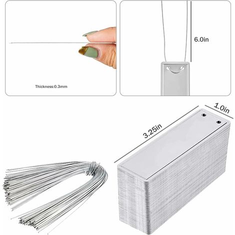 50 Stück Aluminium-Pflanzenetiketten – Wasserdichte Gartenetiketten, 8x4,6 Cm, Für Bäume, Blumen & Gewächshaus