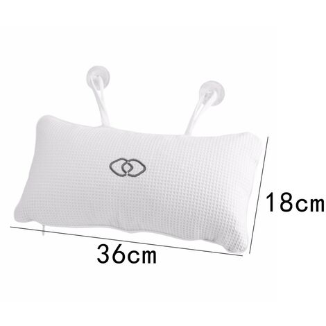 Badewannenkissen Mit Saugnäpfen - Ergonomisch Für Kopf & Nacken