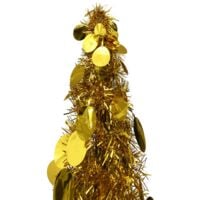 Künstlicher Pop-Up-Weihnachtsbaum Golden 120 cm PET