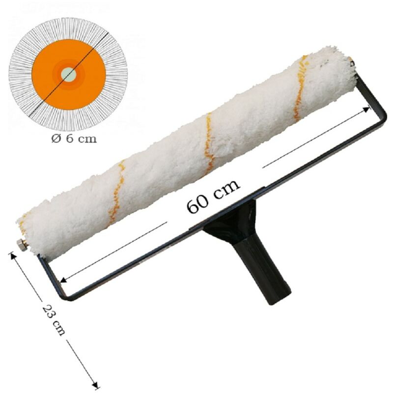 Rouleau peinture sol 500 mm pour surfaces irrégulières - Ocai
