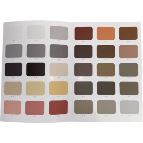 Nuancier béton ciré tradit spatulable – 30 couleurs – Dimensions 20.8 x 29.8 cm – Pour choix de teintes en rénovation – Harmony Beton