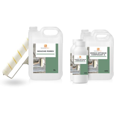 Harmony kit protection - Bouche pores + vernis Optimum - 50 m² Mate - Harmony Béton