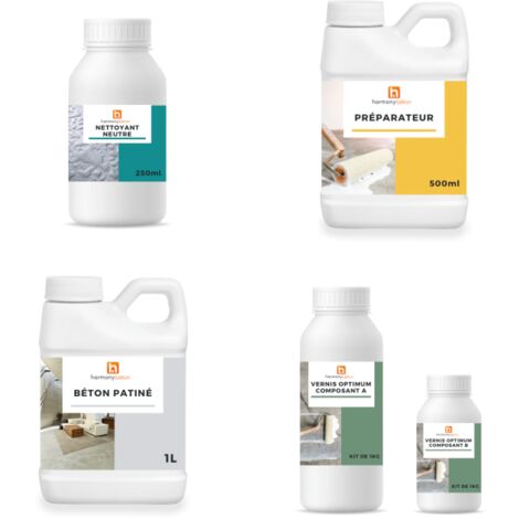 Kit complet béton patiné - 5 m² Brillante BP06 Gris clair (1/5)