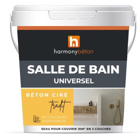 Béton ciré salle de bain - Kit universel - Béton TRADIT 2 m² Brillante BC03 (1/5)