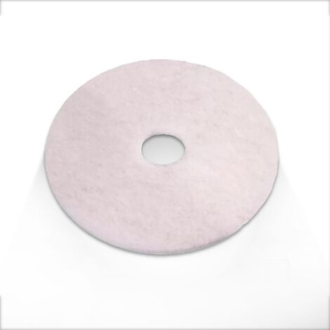 Pad blanc pour monobrosse Ø 406 - 1 boîte de 5 - Harmony Béton