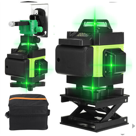 Livello Laser 4D 360° 16 linee automatico FASOttieni 2 Batterie Manta
