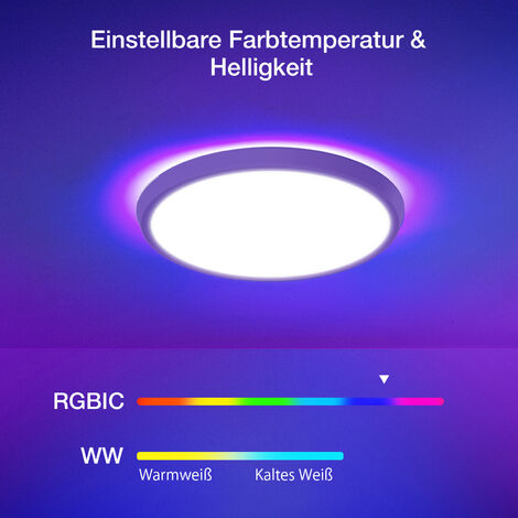 BlitzWOLF Plafoniera LED 50W 4100LM Smart WiFi RGB CCT Lampada da soffitto  dimmerabile Alexa Google Manta