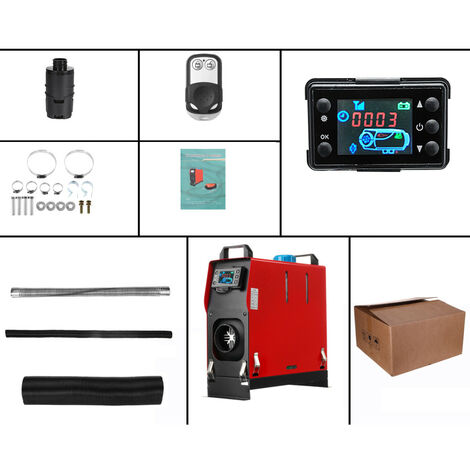 Riscaldatore d'aria per auto diesel 8KW 12V Riscaldatore di parcheggio per  riscaldatore d'aria LCD Manta