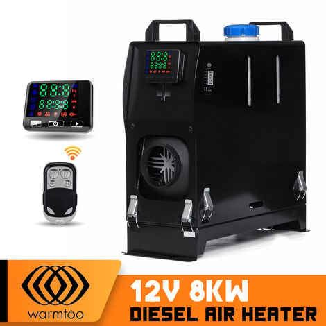 RISCALDATORE DIESEL 8KW 12V DIESEL AIR HEATER ALL IN ONE