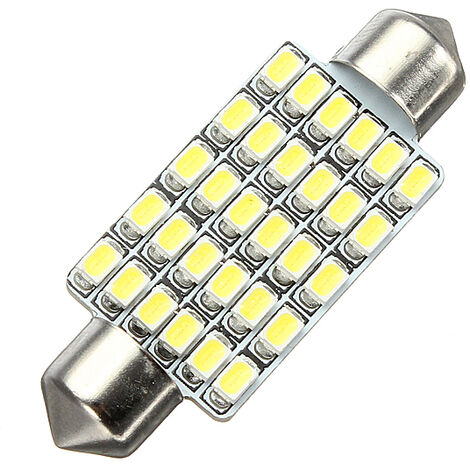 2x C5W 42MM 30 LED 3020 SMD LAMPADINA LUCE TARGA BIANCO AUTO NAVETTA DC 12V  Agito