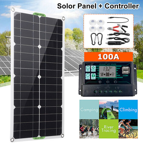 Kit pannello solare monocristallino portatile 18V 250W Caricatore