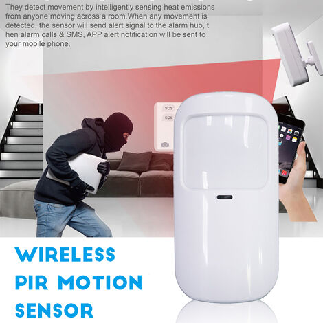Sensore Movimento Umano Infrarossi Rilevatore Allarme Wireless