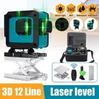 Livella laser verde a 12 linee autolivellante 3D rotante a 360 &deg;