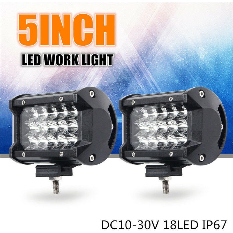 10-32V 54W IP67 LED lavoro barra luminosa Spot lampada di guida fuoristrada  SUV ATV UTV camion 4WD luci di guida per auto moto LBTN