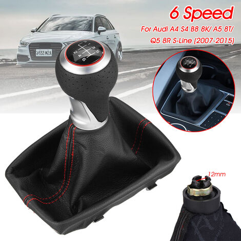 Pomello Del Cambio Cuffia Pu Pelle Per Audi A4 B6 B7 S-line 6 Marce