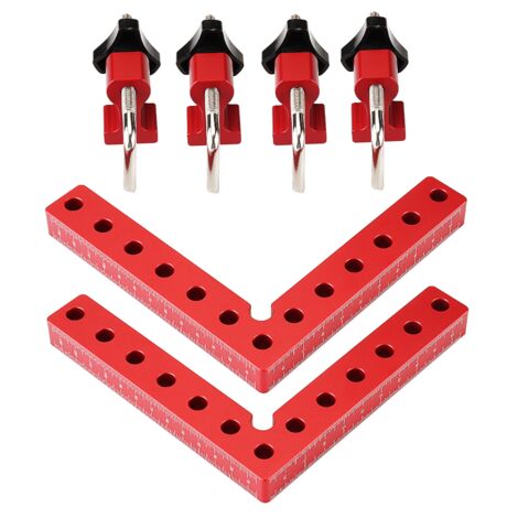 Morsetto Angolare 90° In Alluminio Per Falegnameria - Guida Per Cassetti E Cornici - Foto 7