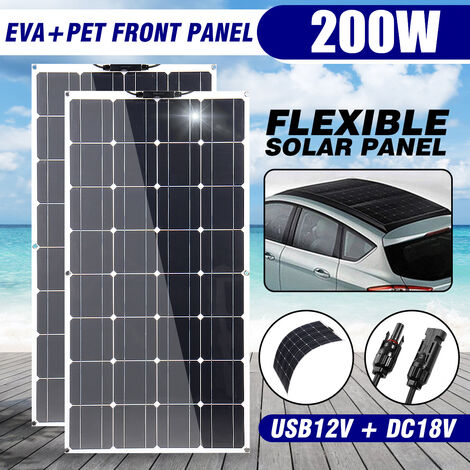 Regolatore di carica batteria pannello solare EXCELLWAY 200W 12V/18V  Campeggio CAMPER Caravan Barca Elettricità domestica