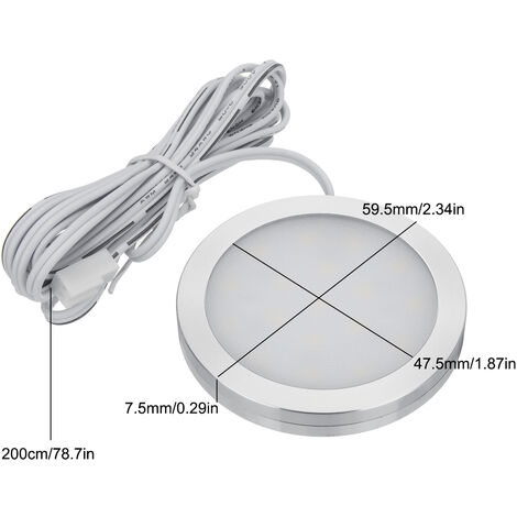 Illuminazione esterna per roulotte LED 12 V, 1,2 Watt con rilevatore di