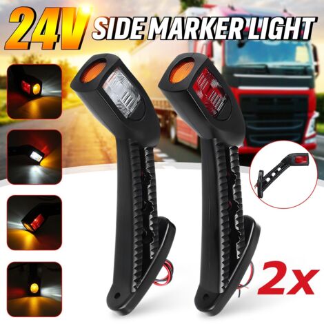 10 Pezzi Ambra 2 LED Ovali Luci Di Posizione Laterali Per Rimorchio Auto~p138092981 - Foto 2