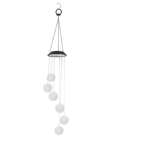 Luci Solari Campanelli Eolici JANUTS | 6 Sfere LED Colorate | Impermeabile IP65 | Per Giardino - Foto 6