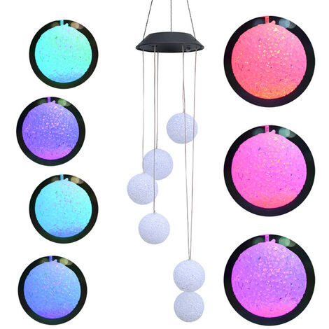 Campanelli Eolici Solare, LED Energia Solare Campanella Cambia