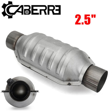 Catalizzatore Catalitico Universale 2.5" Juwacoo - Acciaio Inox Ad Alto Flusso Per Scarichi - Foto 2