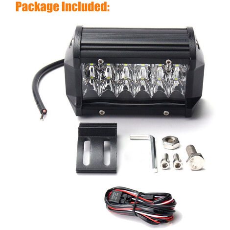 10-32V 54W IP67 LED lavoro barra luminosa Spot lampada di guida fuoristrada  SUV ATV UTV