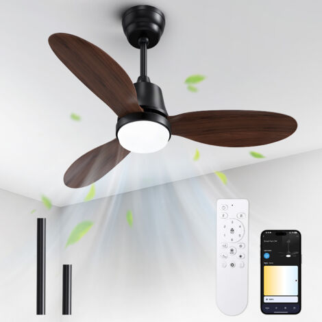 VENTILATORE DA SOFFITTO, 42'' Ventilatore Da Soffitto Con Luce E Telecomando Ven EUR 230,99