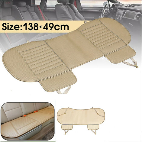 Tappetino per cuscino per sedia per auto in bambù traspirante universale in  pelle PU (beige, posteriore (1pc))