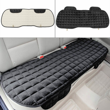 Tappetino per cuscino per seggiolino auto in peluche invernale antiscivolo per  auto (nero, posteriore)