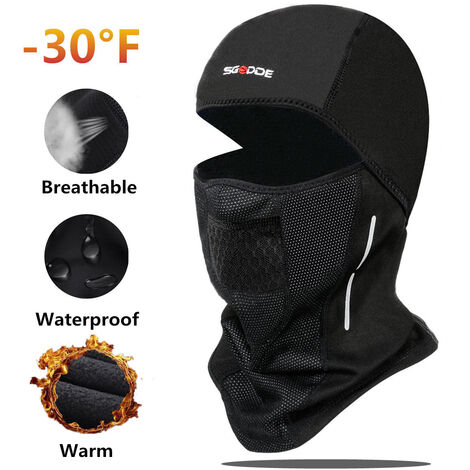 Moto Maschera per Ciclismo Sci Cappello Collo Casco Berretti Testa Sciarpa  Antivento Pile Termico Calore Inverno Caldo Passamontagna