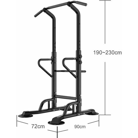 Kit d'entraînement Espalier Avec Station Dip + Barre de Traction +