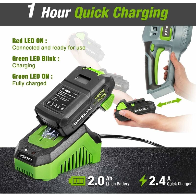 TIMBERPRO - Taille haie électrique 40V, batterie 2A + chargeur / Taille haie  électriques 40V, batterie 2A + chargeur