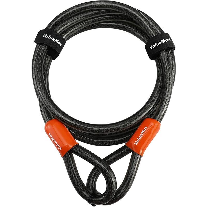 Câble Sécurité Robuste 12 Mm  1/2 Pouce  En Acier Tressé Gainé De Vinyle Avec Extrémités Bouclées Scellées G 601099549598222