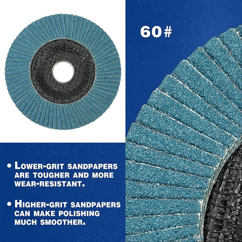 LOT DE 5 Disques Abrasifs à Lamelles 76 X 10 Mm Grain 60 80 120 Compatible Avec EUR 32,49 - FR