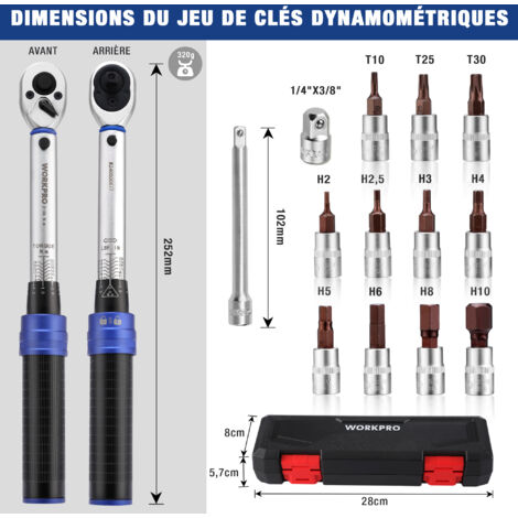 Clé Dynamométrique Sam Pro V2J à Déclenchement - Double Carré - Cliquet 3/8 - Occasion France