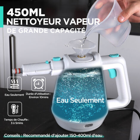 Nettoyeur Vapeur à Main 3-5 Bar Nettoyeur à Vapeur Electrique pour