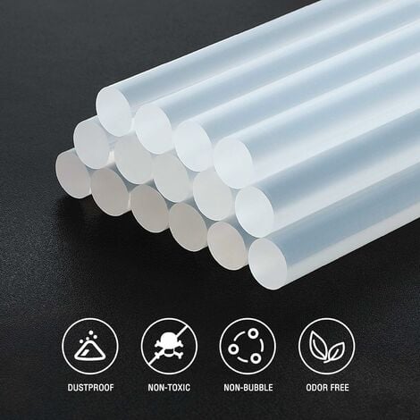 WORKPRO Lot de 100 Bâtons de Colle Chaude 100 x 11 mm, Bâtonnets de Colle Transparents Universels pour Pistolet à Colle Chaude, Idéal pour Bricolage, Artisanat, Loisir