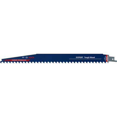Bosch S1242KHM Säbelsägeblatt Holz, Expert Tough Wood, zähes Holz, Bauholz, Hartholz, langlebig, HCS, 300mm, 1 Stück