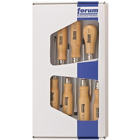 Schraubendreher-Satz Holz 7tlg. Schl/PH/Aufr. FORUM (1/4)