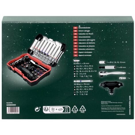 METABO Adventskalender Metabo Zubehör 2023 (626694000)