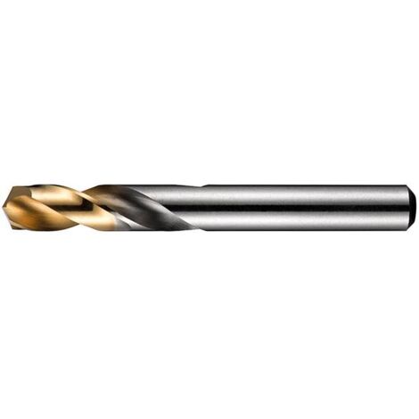 Kurzbohrer mit zylindrischem Schaft HSS DIN 1897N 135° TiN-Tip DORMER 6,1 mm (1/5)