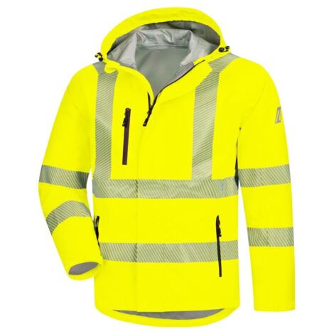 Warnschutz Regenjacke MOTION TEX VIZ PLUS 7177 NITRAS neongelb Gr.2XL (1/2)