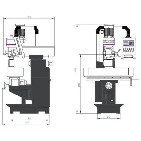 Präzisions-Bohr-Fräsmaschine MT 50 OPTImill