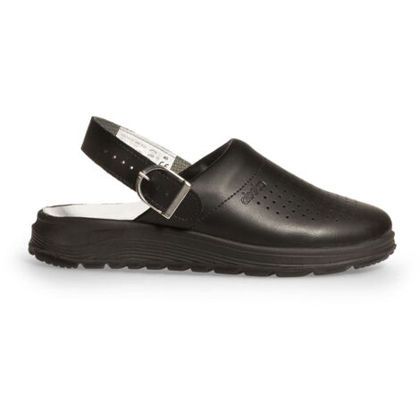 Berufsschuhe Clog 87030 Active Abeba schwarz perforiert mit Schnalle Gr. 40 (1/5)