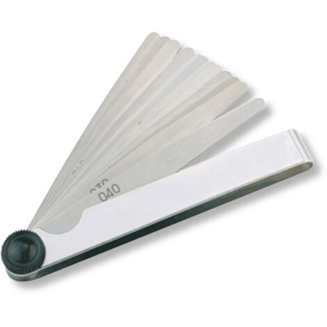 Fühlerlehrensätze Stahlblättchen federhart Konisch 0,10-1,00mm (10) 13x100mm