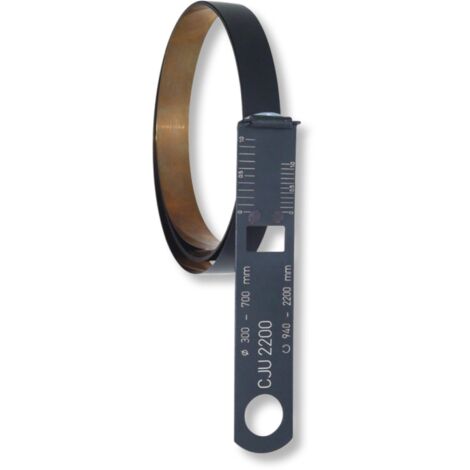 Umfangbandmaße CJU rostfrei+schwarz Ø300-700/0,1mm/940-2200mm