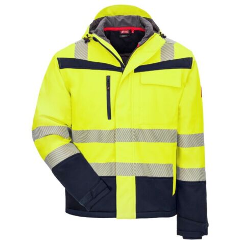Warnschutz-Softshelljacke Motion Tex Viz Plus 7175 Gr. 3XL neongelb/marineblau (1/3)
