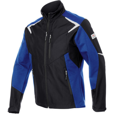Kübler Softshell Jacke BODYFORCE schwarz/kbl.blau Gr. XS