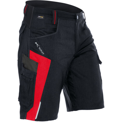 Kübler Shorts BODYFORCE schwarz/mittelrot Gr. 46